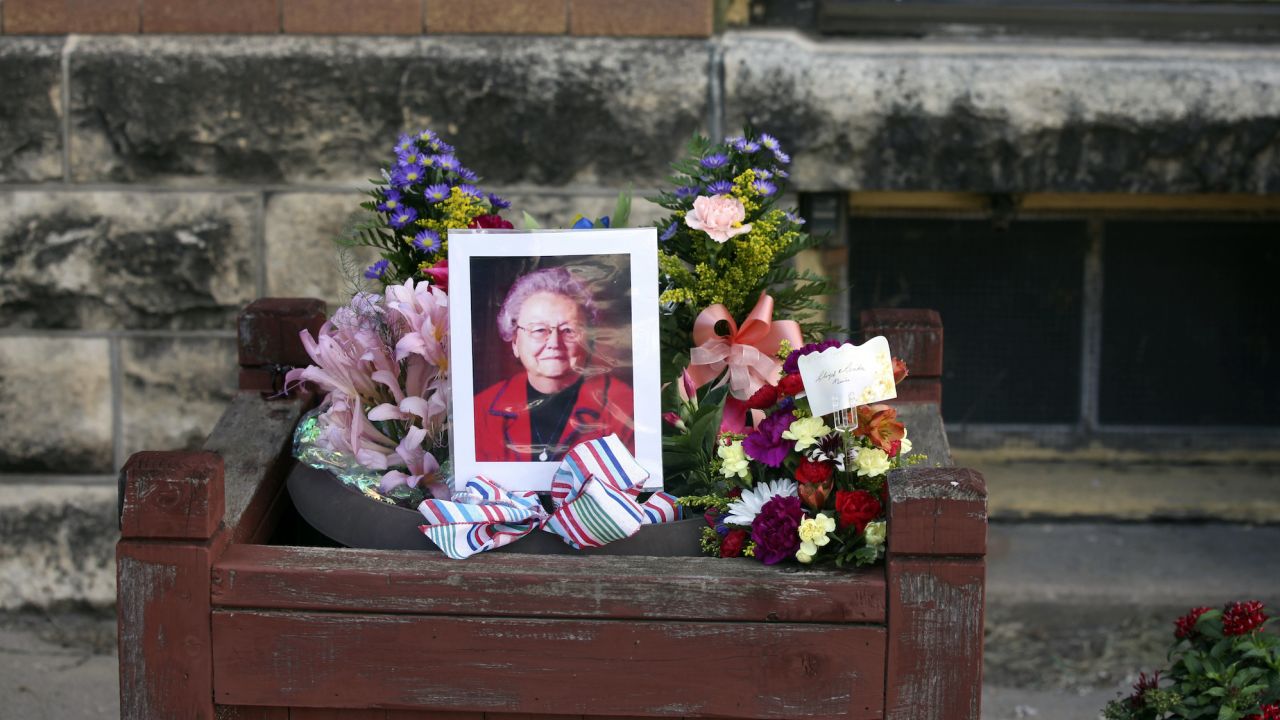 Marion County Record co-owner Joan Meyer, 98, died Saturday -- the day after police raided the home she shared with her son. 