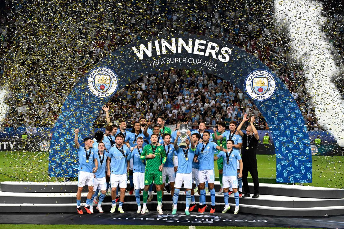 UEFA Super Cup: Manchester City wins title for first time in its history  after penalty shootout victory over Sevilla