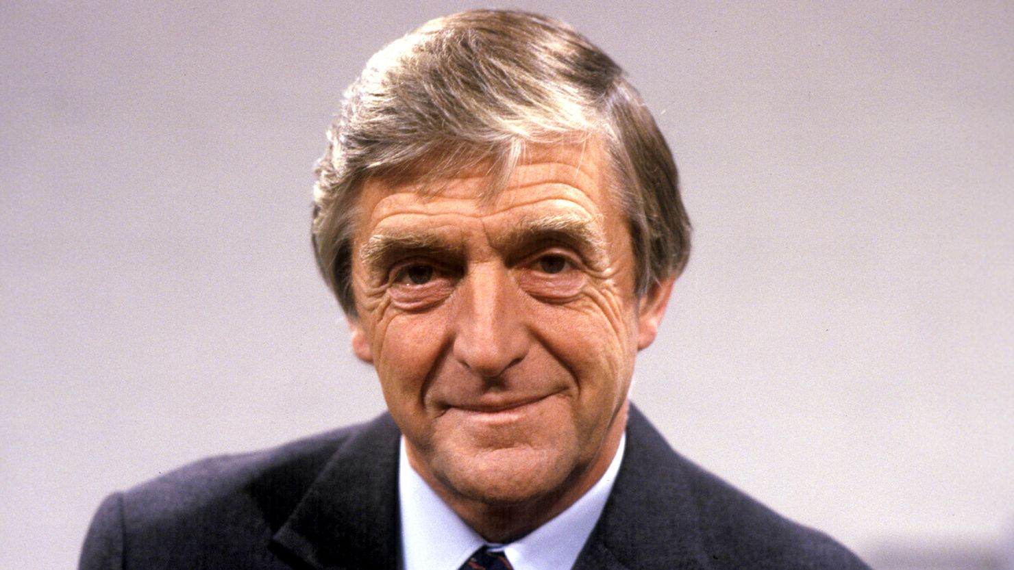 Michael Parkinson, photographed in 1987, has died at the age of 88.