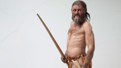 Reconstruction of the Iceman by Alfons & Adrie Kennis.