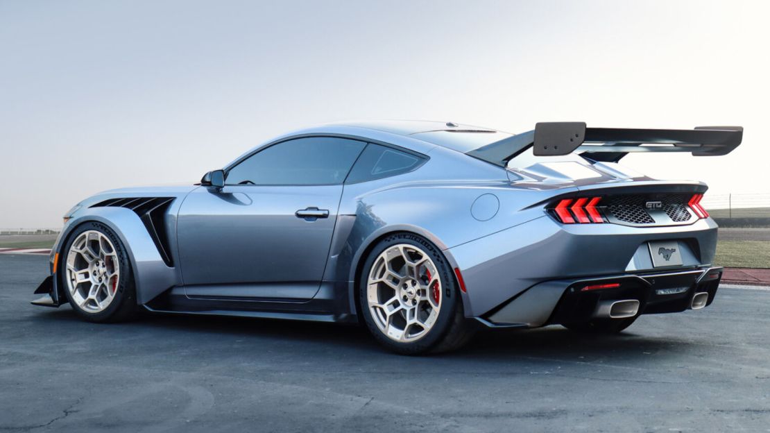 The Ford Mustang GTD's body is made almost entirely from carbon fiber.