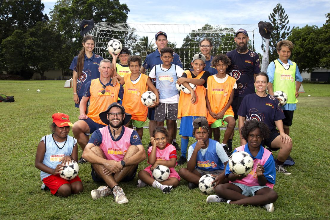 John Moriarty Football trains thousands of Indigenous children in remote and rural communities each week.