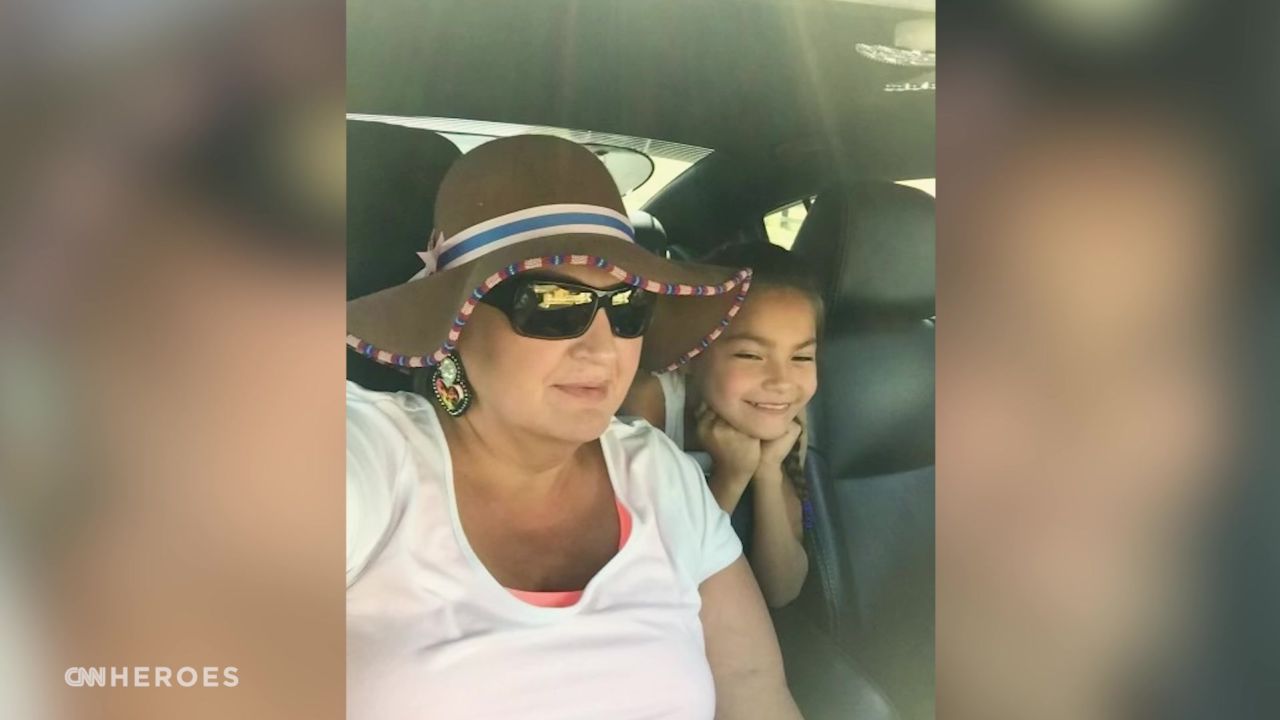 CNN Hero Tescha Hawley's cancer journey included 400-mile roundtrip drives for chemo and radiation. Her daughter accompanied her for a final treatment.