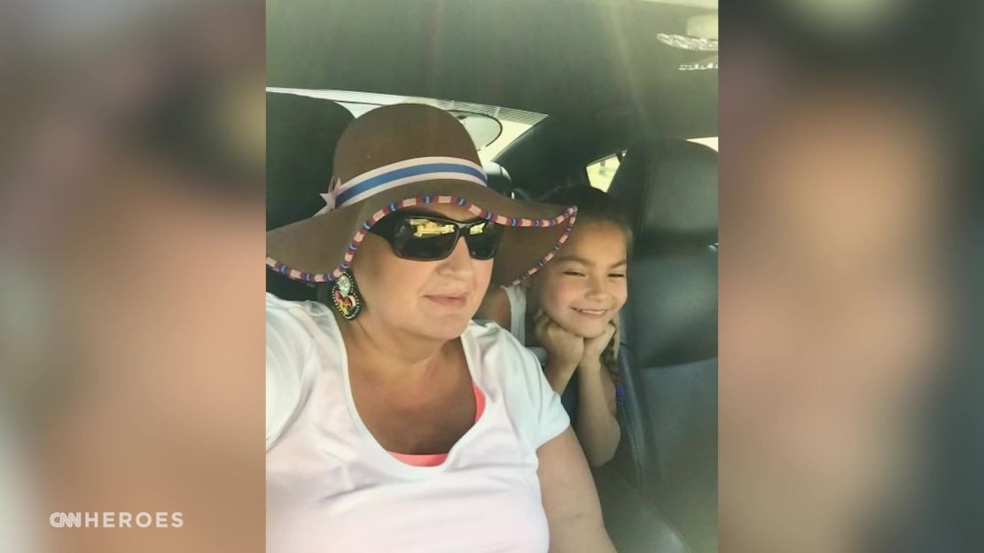 CNN Hero Tescha Hawley's cancer journey included 400-mile roundtrip drives for chemo and radiation. Her daughter accompanied her for a final treatment.