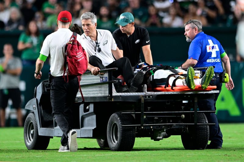 Philadelphia Eagles Players Carted Off After Suffering Neck Injuries ...