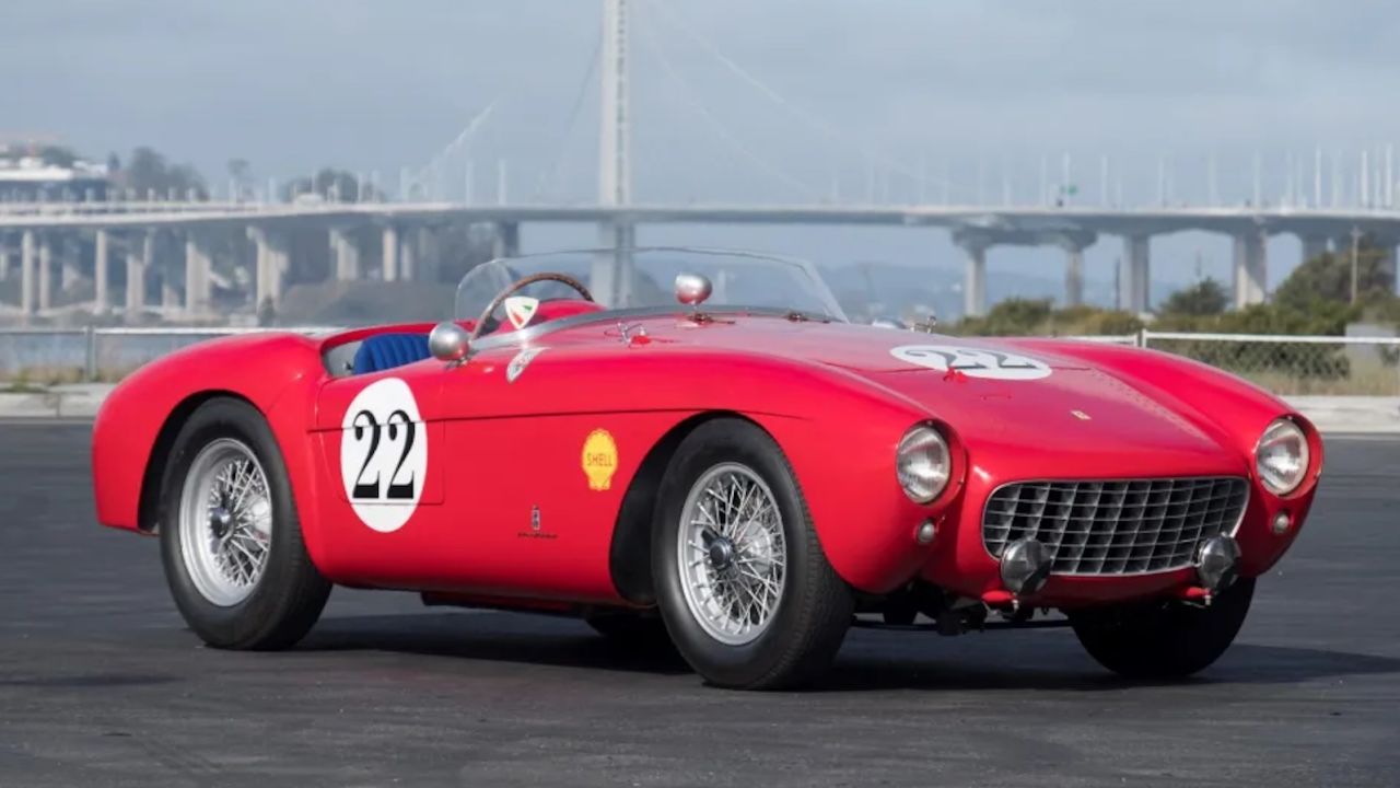 This car, a different 1954 Ferrari 500 Mondial Pinin Farina Spider, was offered for sale on the auction site Bring A Trailer in September, 2021.