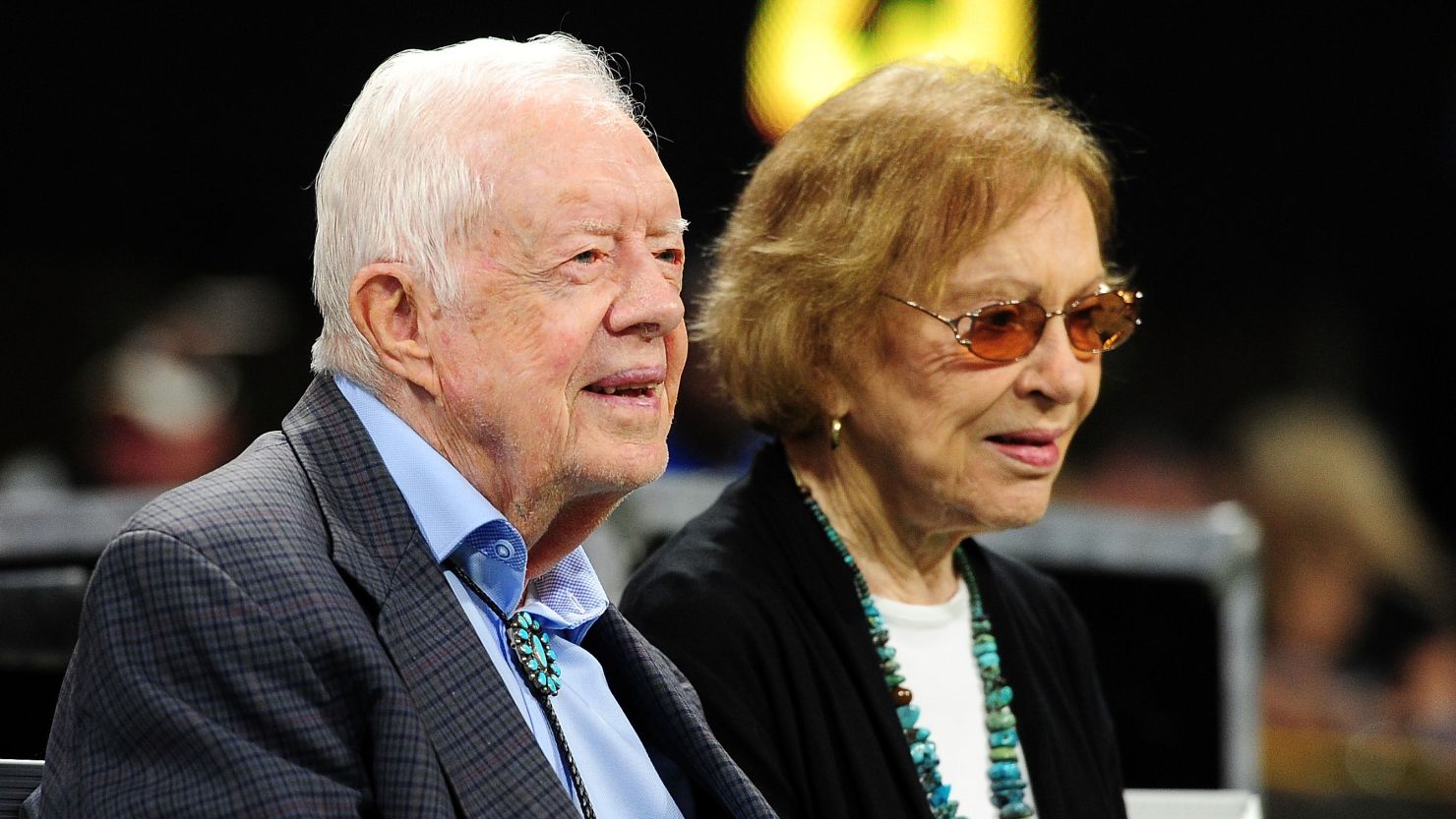 Former President Jimmy Carter and his wife, Rosalynn, in Atlanta in 2018.