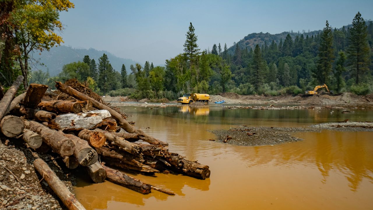 The Trinity River in northern California.