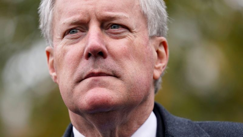 Mark Meadows asks federal court for Georgia charges to be dismissed | CNN Politics