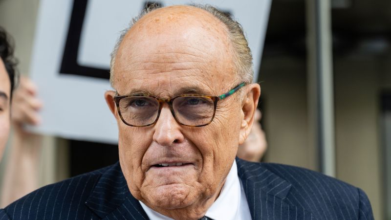 NextImg:Giuliani to negotiate bond and surrender in Fulton County Wednesday, sources say | CNN Politics