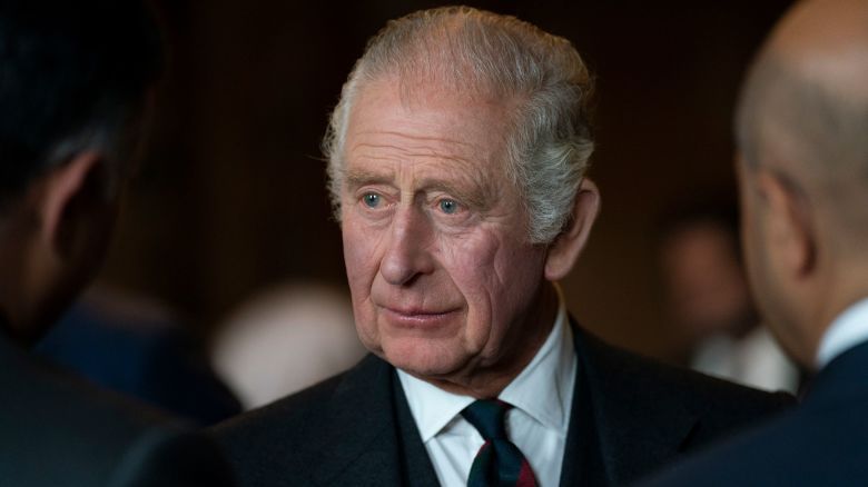 DUNFERMLINE, SCOTLAND - OCTOBER 03: King Charles III hosts a reception to celebrate British South Asian communities, in the Great Gallery at the Palace of Holyroodhouse on October 3, 2022 in Dunfermline, Scotland. Between 200 - 300 guests of British Indian, Pakistani, Bangladesh, Sri Lankan, Nepalese, Bhutanese and Maldivian heritage from across the UK attended the reception. (Photo by Kirsty O'Connor/Pool/Getty Images)