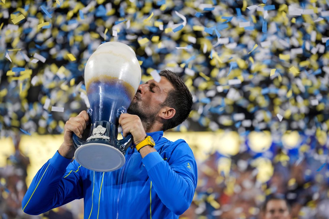 Novak Djokovic won the Cincinnati Open on his return to the US.