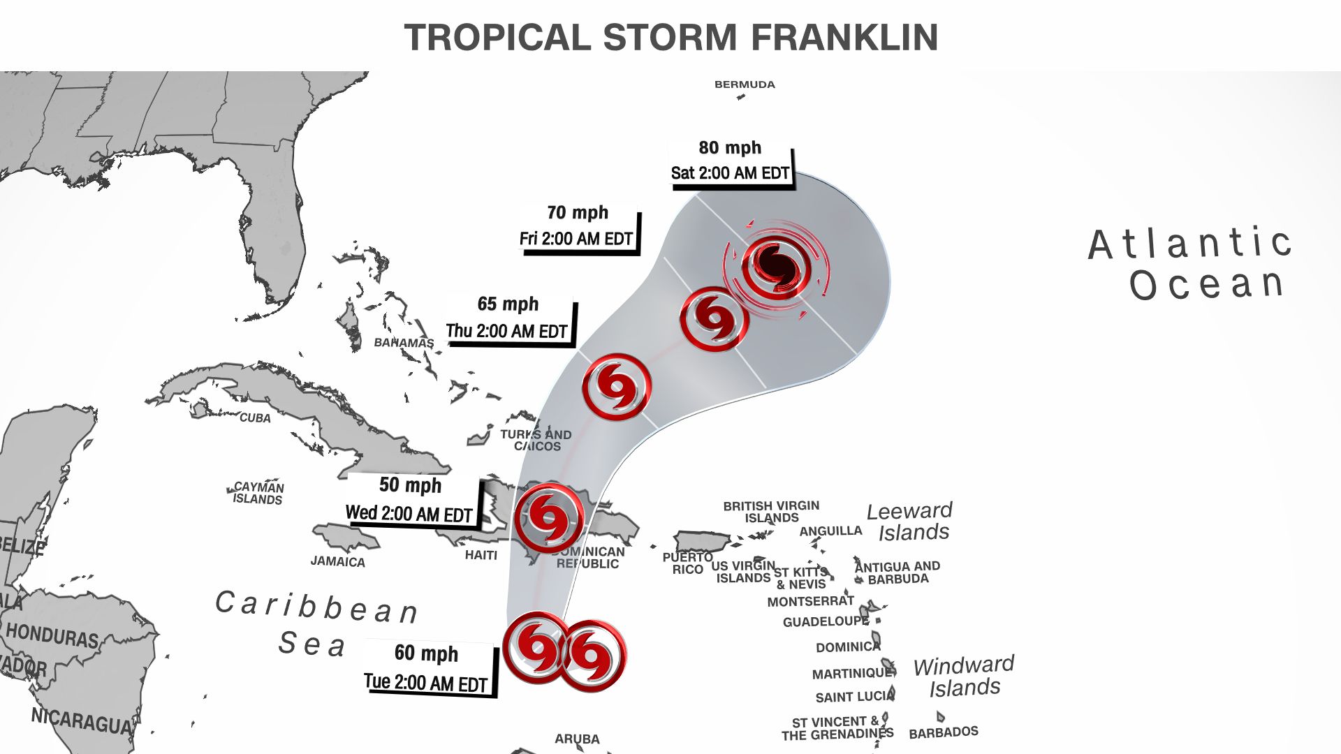 UPDATE: Tropical Storm Franklin expected to make Mexico landfall overnight