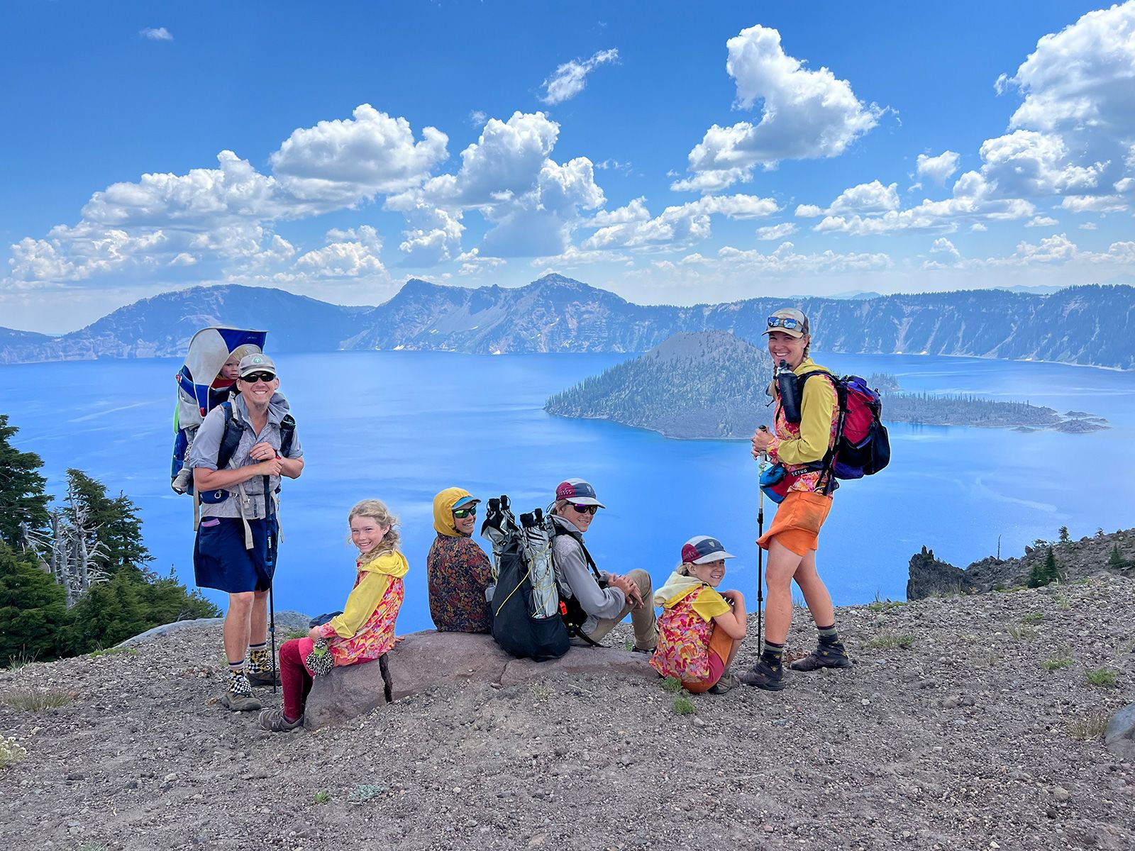 The parents hiking America's longest trails with five kids