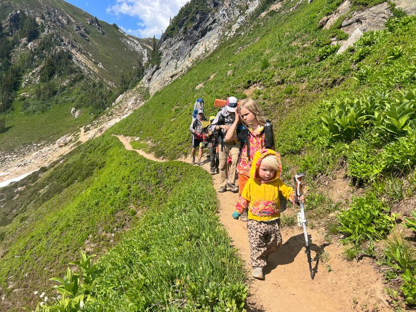 <strong>Forward moving:</strong> The Netteburgs making their way across the Pacific Crest Trail, a 2,653-mile trail extending from the border of Mexico to Canada.