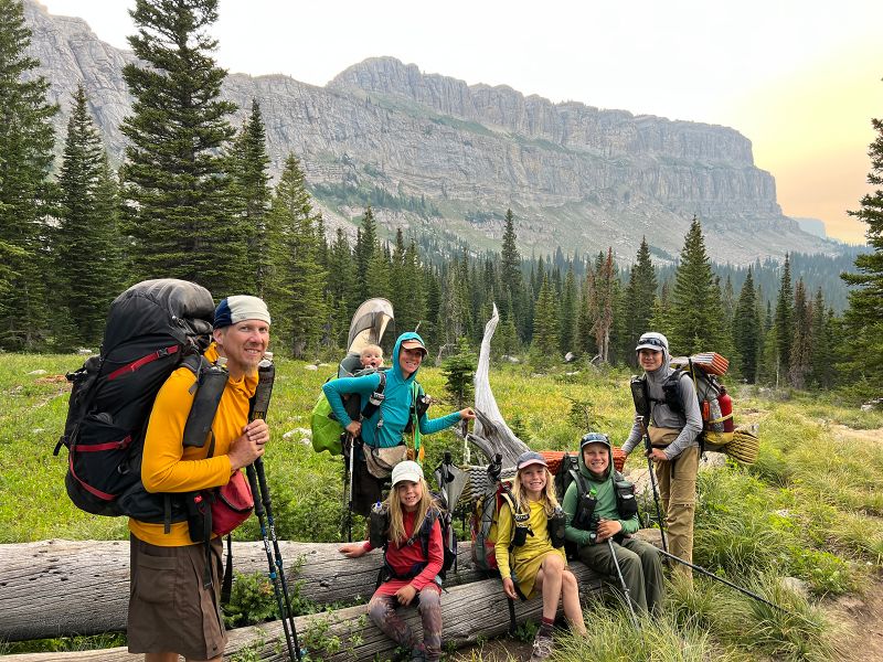 The parents hiking America s longest trails with five kids CNN