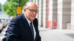 Rudy Giuliani, former lawyer to Donald Trump, arrives to federal court in Washington, DC, US, on Friday, May 19, 2023.