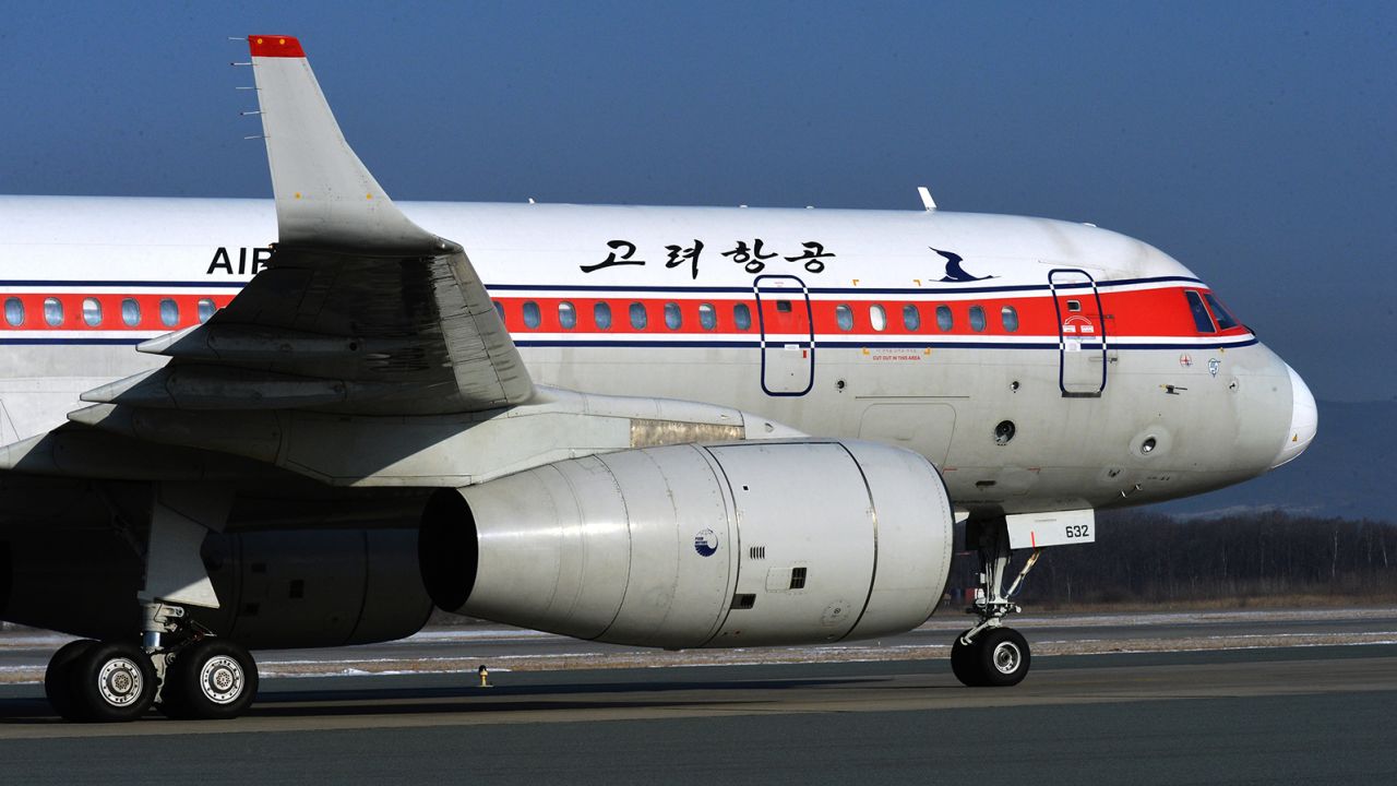 TU-204-300 aircraft of North Korean Air Koryo airlines in the airport of Vladivostok on Feb 12, 2018.