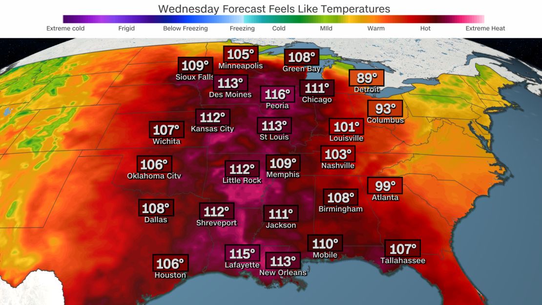 heat index wednesday weather 082323