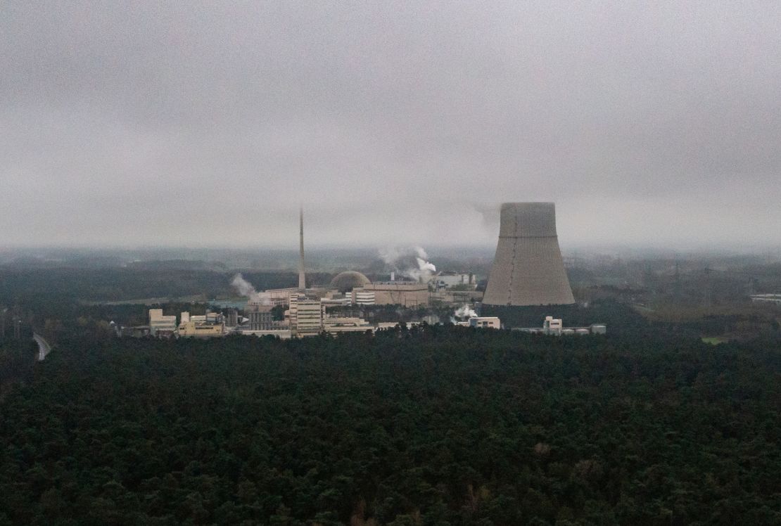 Germany's Emsland nuclear power plant photographed on the day of its official shutdown, on April 15