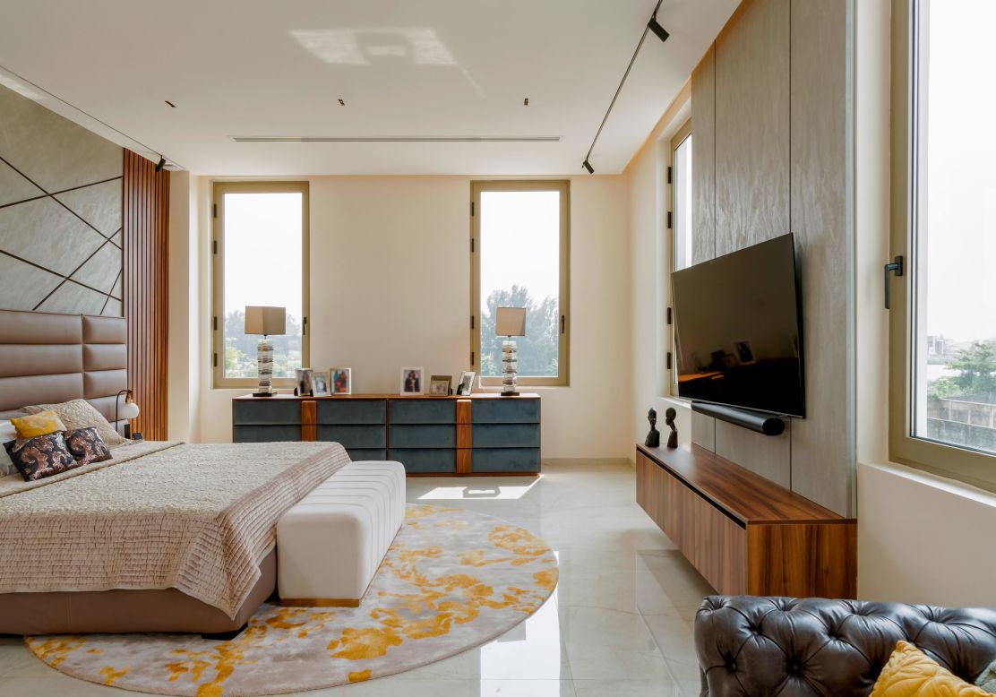 The design of the home is "minimalist, clean with an emphasis on natural light," says Oshinowo.