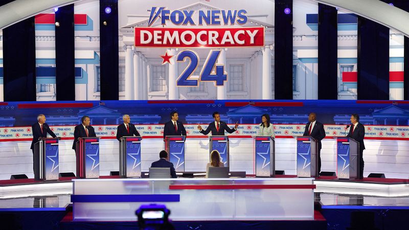 Първият републикански първичен дебат за сезона на кампанията през 2024