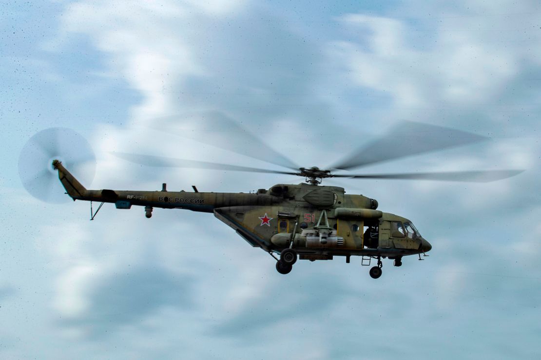 The defecting Russian pilot flew an Mi-8 helicopter, similar to the one pictured below, into Ukraine. 