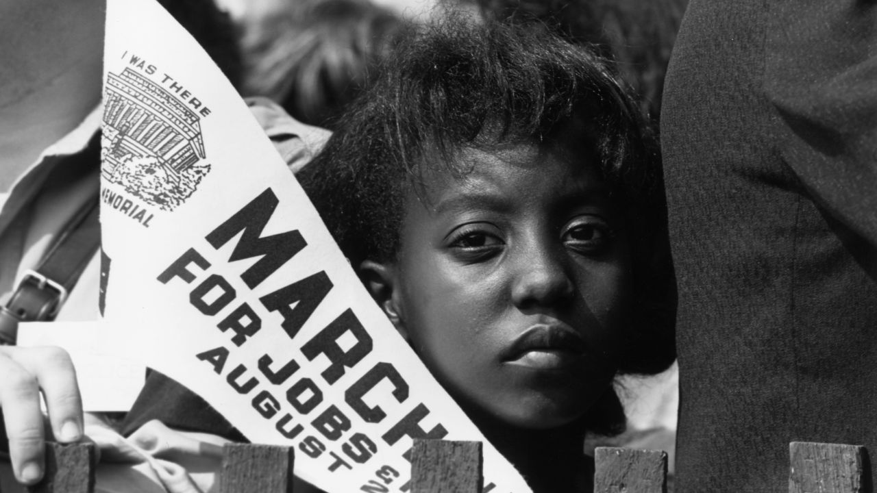 Una joven Edith Lee-Payne en la Marcha sobre Washington el 28 de agosto de 1963.