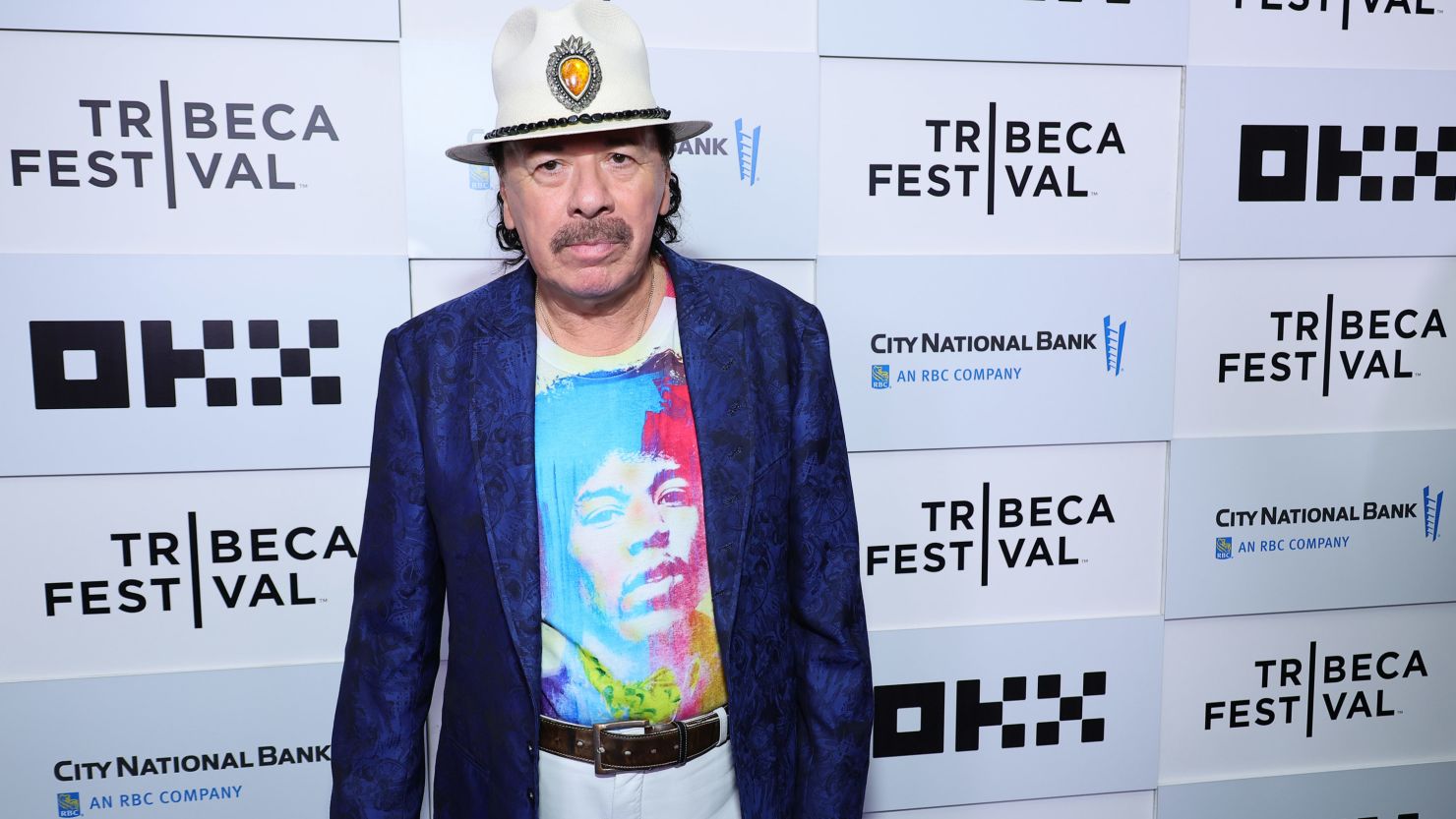 Carlos Santana at the New York premiere of "Carlos" in June. 