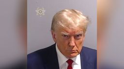Former President Donald Trump's booking photo taken at the Fulton County Sheriff's Office on Thursday, August 24, 2023. 