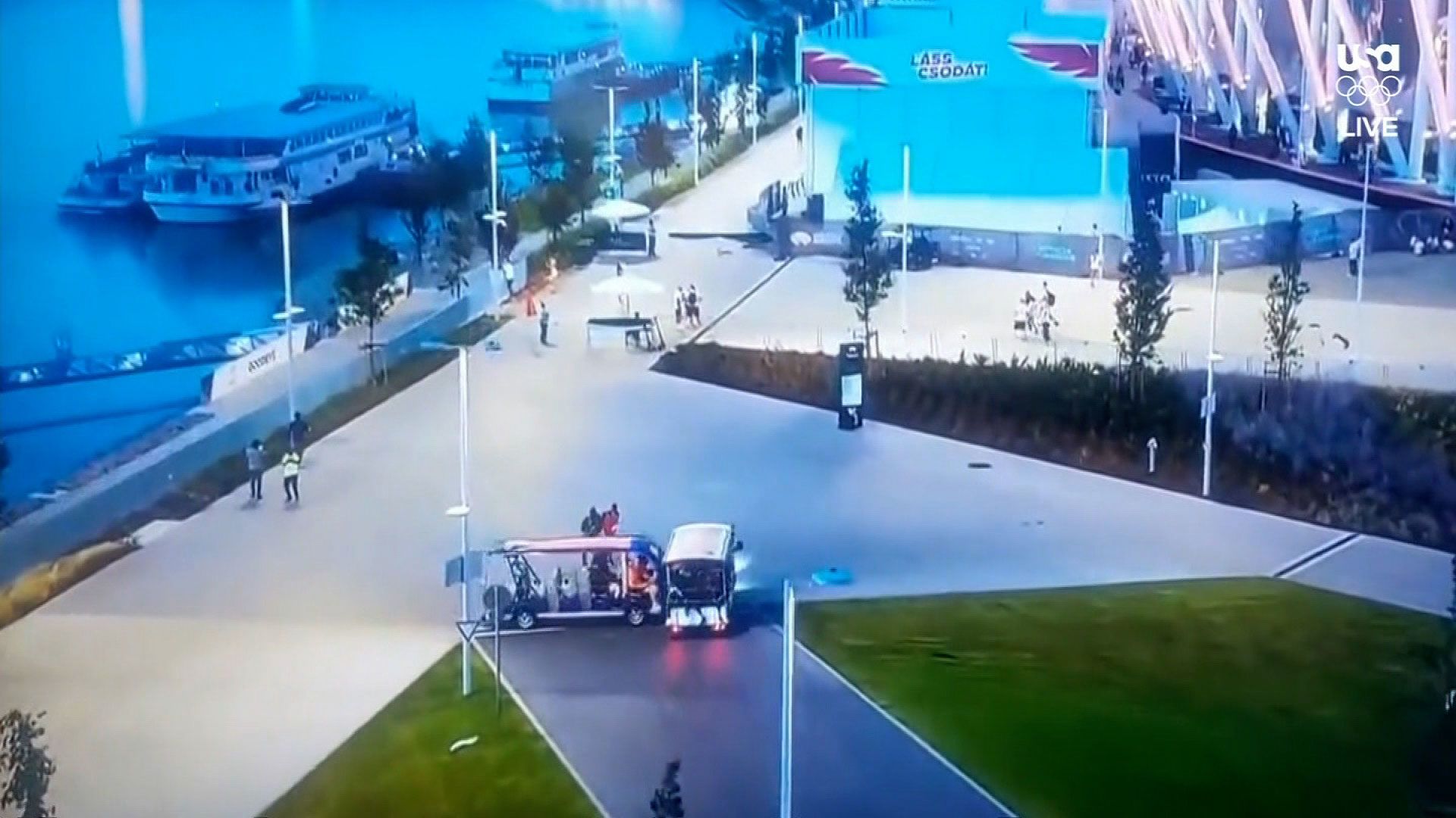 There was a surprise marriage proposal at the World Athletics Championship  after 35km race walk