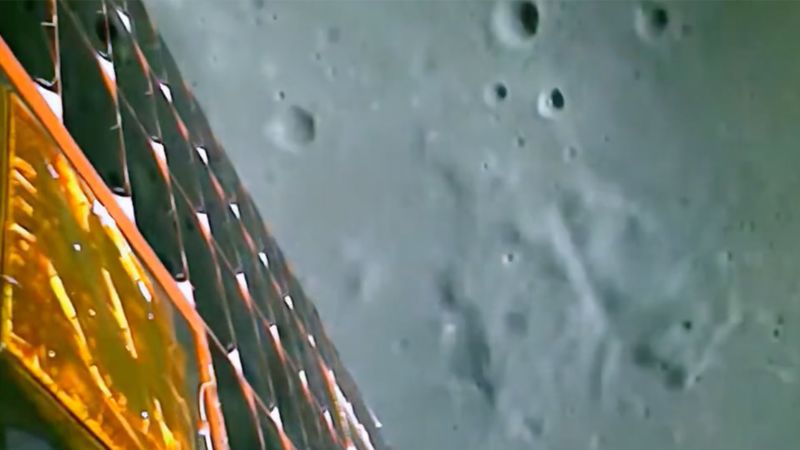 See stunning footage captured by Indias Chandrayaan3 lunar lander CNN See stunning footage captured by Indias Chandrayaan3 lunar lander CNN