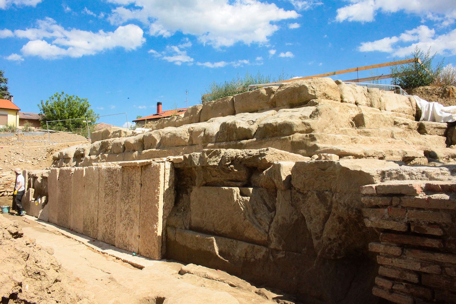 The excavation site in Sarsini has yielded ruins on top of ruins, literally.