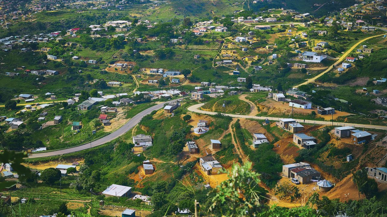 Aerial view of the area in Durban, South Africa, from which PrEPVacc has been recruiting participants