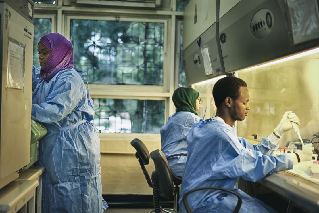 PrEPVacc investigators in the laboratory at the Muhimbili University of Health and Allied Sciences, Dar es Salaam, Tanzania.