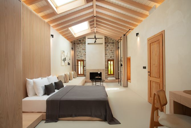 <strong>Garden rooms: </strong>The Ultava Houses is a modern boutique hotel set in a collection of traditional stone houses located in a lush garden in the middle of Datça's old town. 