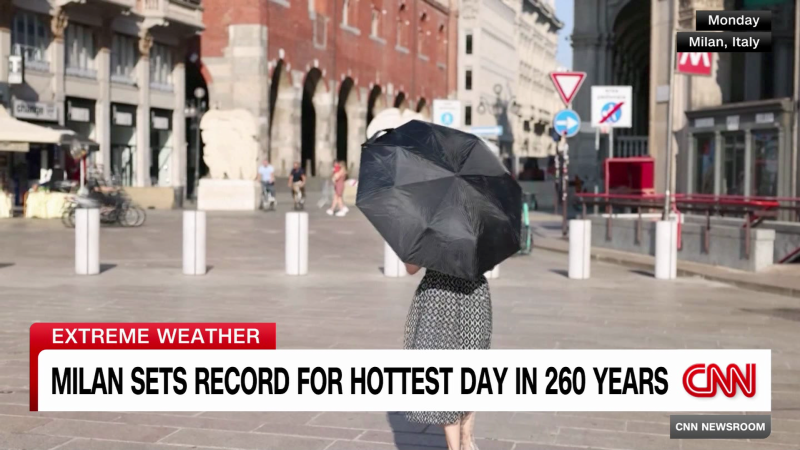 Italy’s Milan hits new temperature highs | CNN