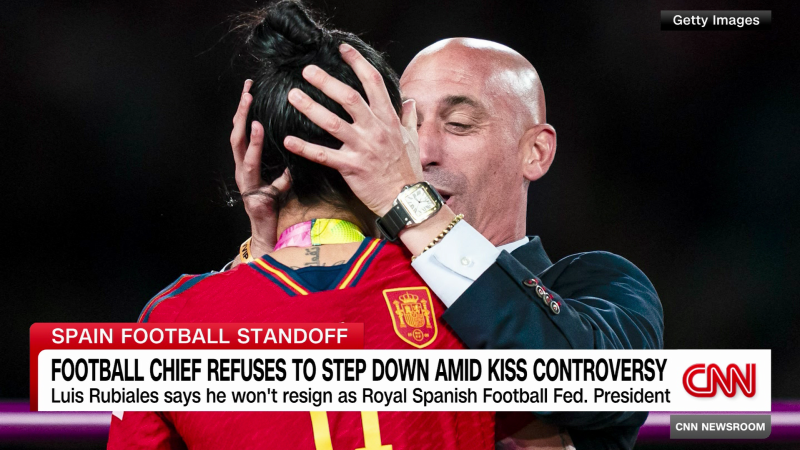 Controversial kiss casts shadow over Spain’s WWC victory | CNN
