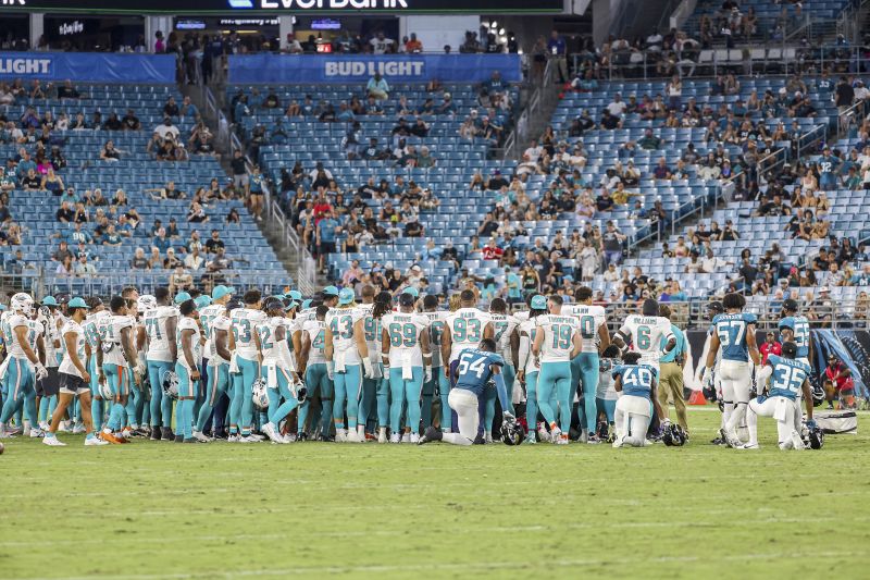 Daewood Davis Miami Dolphins player has movement in all extremities after injury that led to suspension of game against Jacksonville Jaguars CNN