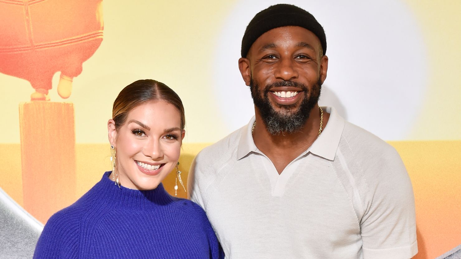 (From left) Allison Holker and Stephen "tWitch" Boss at the Los Angeles premiere of "Minions: The Rise of Gru" in 2022.