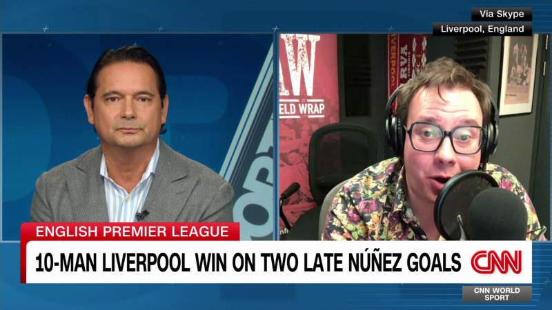 10-Man Liverpool Win on Two Late Nunez Goals | CNN