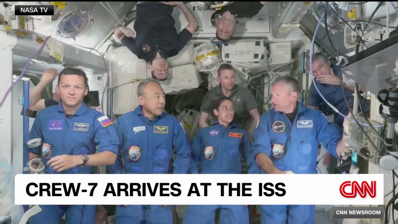 Astronauts from four different space agencies welcomed at ISS | CNN