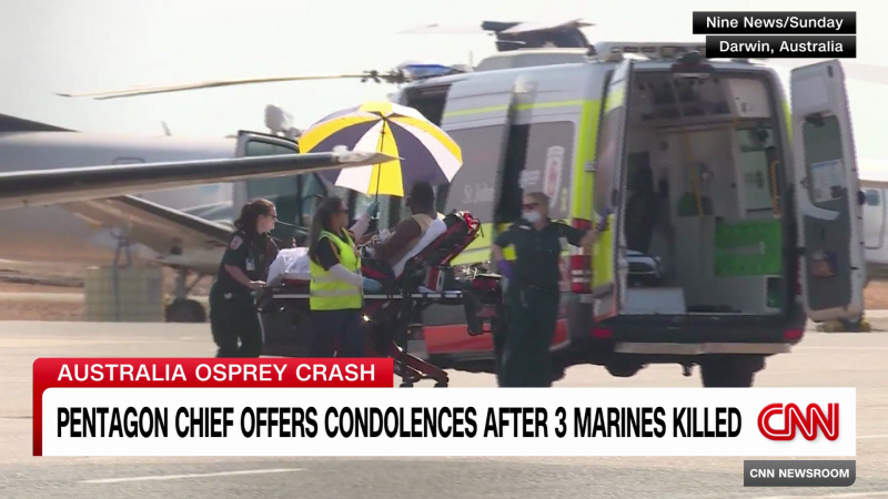 Pentagon chief offers condolences after 3 U.S. Marines killed | CNN