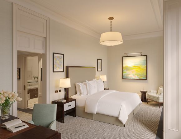 <strong>Elegant rooms:</strong> Raffles London, a collaboration with the late French architect Thierry Despont, has 120 rooms and five heritage suites.