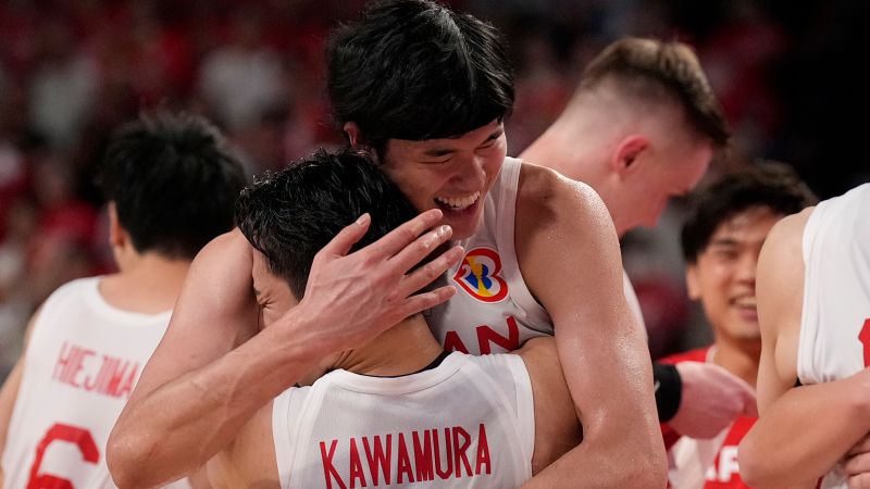FIBAワールドカップで欧州チームに勝利した日本は涙を流しました。