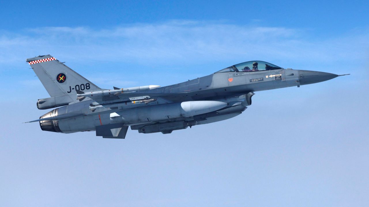 Винищувач F-16, що належить ВПС Нідерландів.