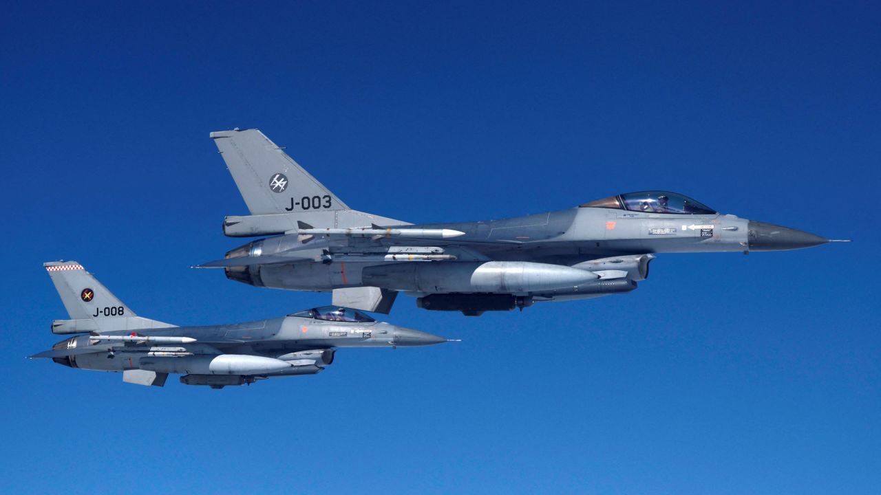 Netherlands' Air Force F-16s.