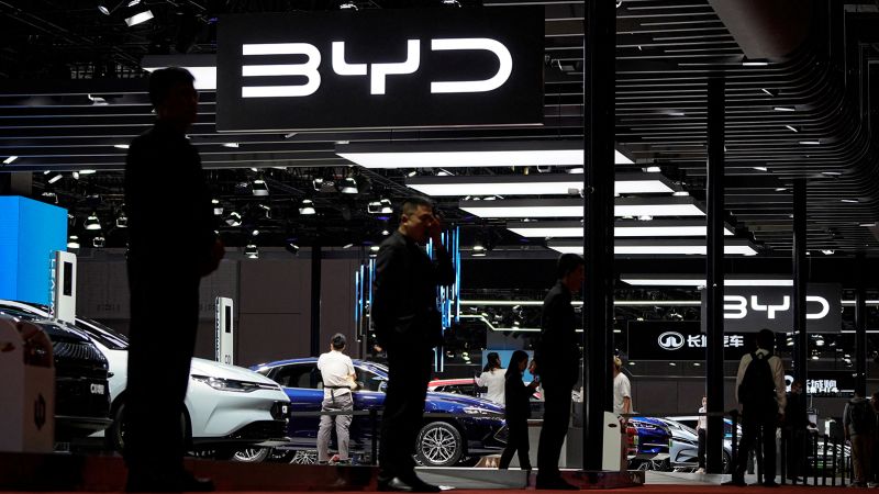 Китайският автомобилен производител BYD съобщи в понеделник, че неговият електронен