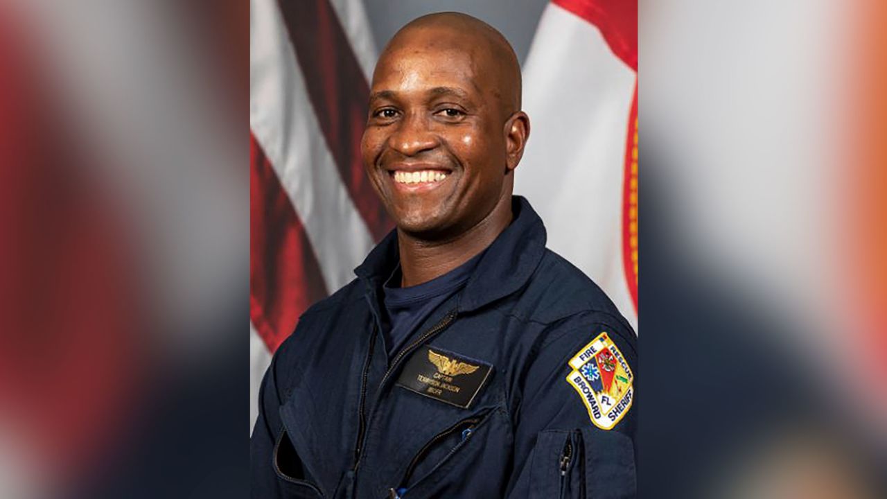Broward County fire rescue Capt. Terryson Jackson, a flight paramedic who died in the crash.