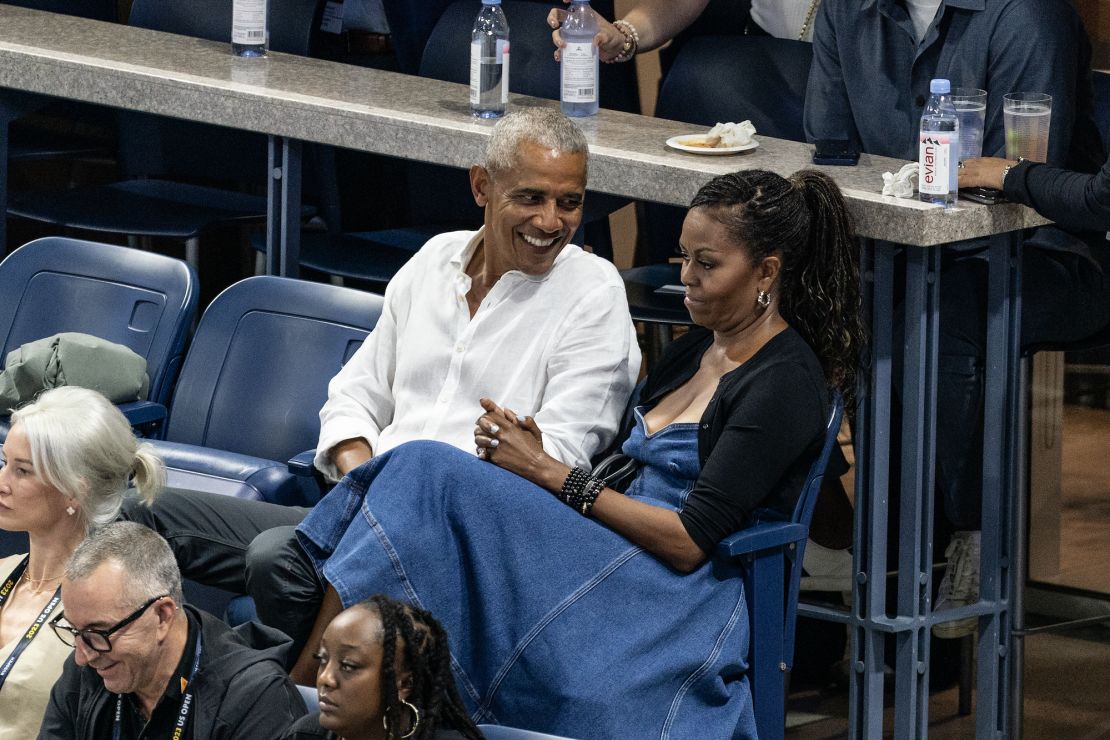 Coco Gauff survives US Open scare as Barack and Michelle Obama watch on in  New York